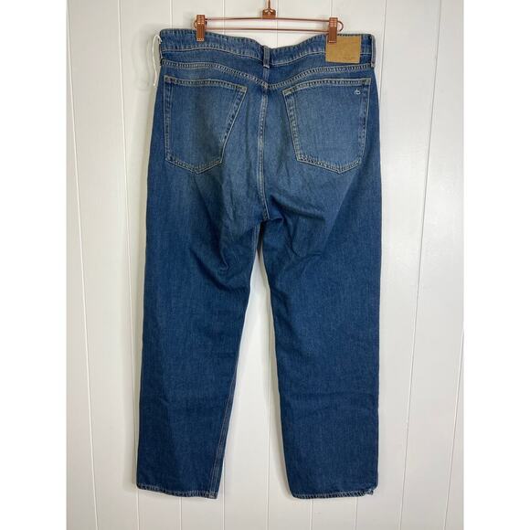rag & bone Dre Low-Rise Slim Boyfriend Jeans Blake/Medium Wash NWOT Size 32 - Picture 8 of 11